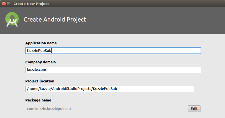 create android project